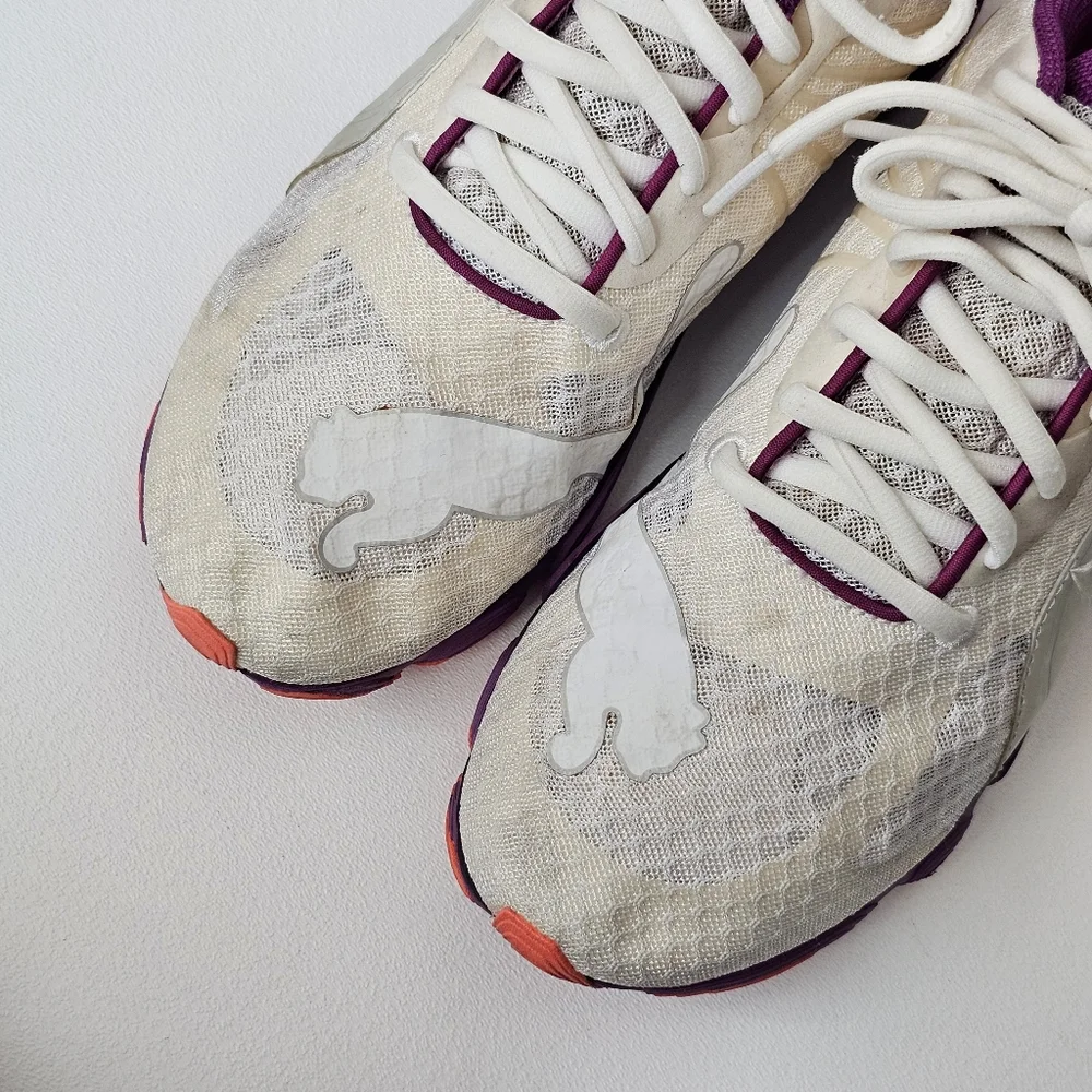 Puma Complete Running Shoes Women 7.5 Ortholite Purple Orange Sneakers
